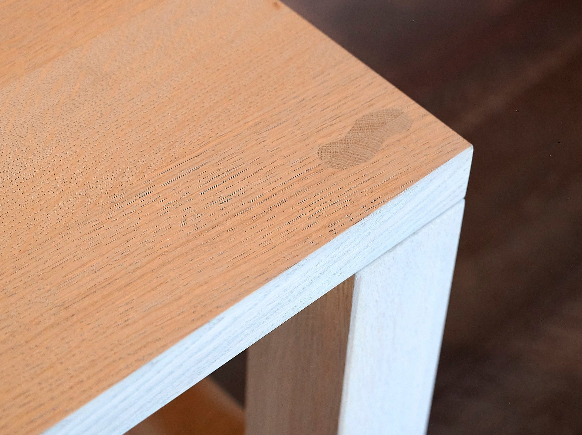 Massivholzplatte Eiche gebeizt und geölt