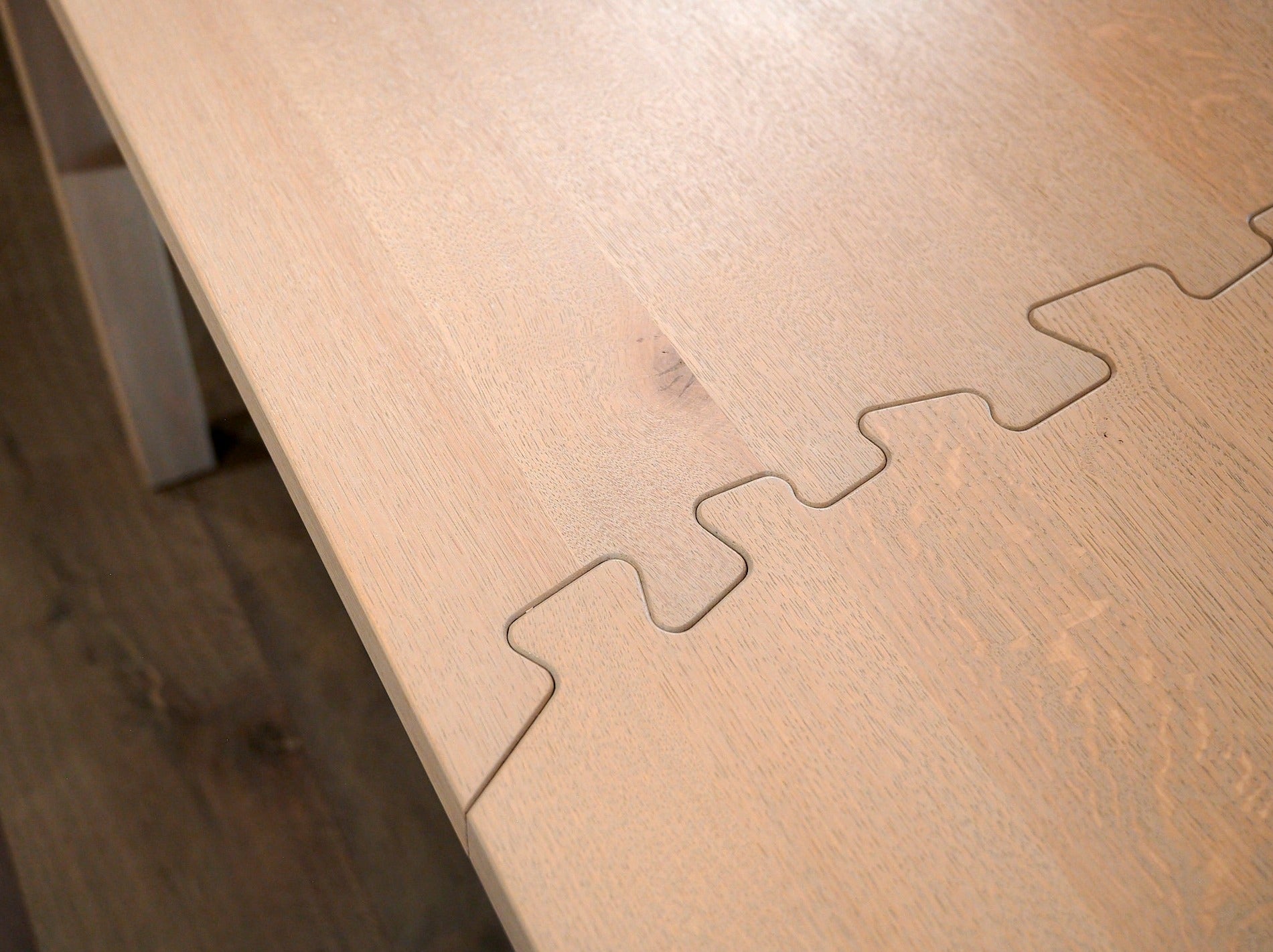 Massivholzplatte Eiche gebeizt und geölt