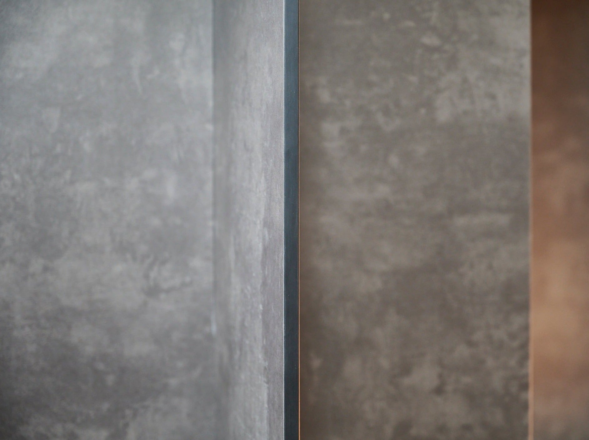 Kompaktplatte Uni Dekor Achatgrau Stein Struktur