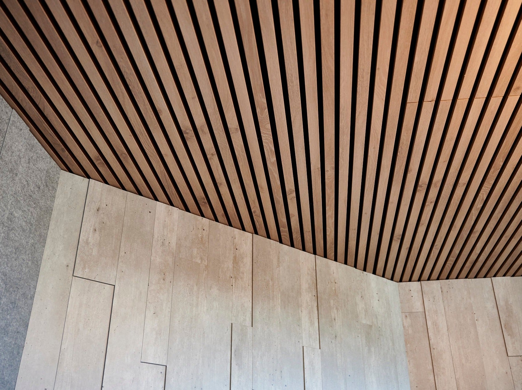 Akustik Paneele Eiche Dekor hell