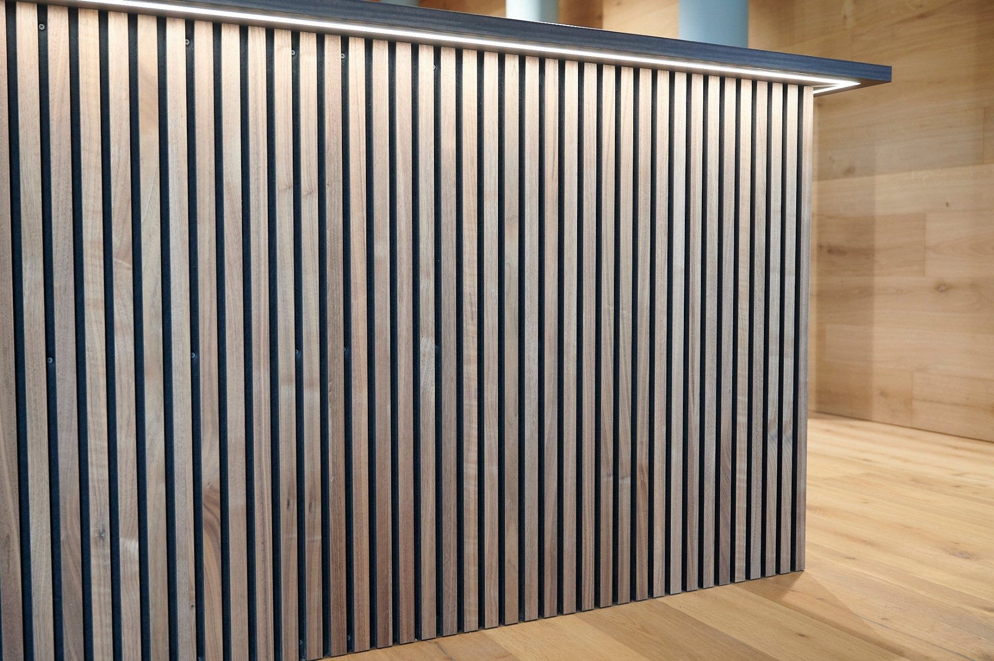 Akustik Paneele Echtholz Nussbaum Furnier