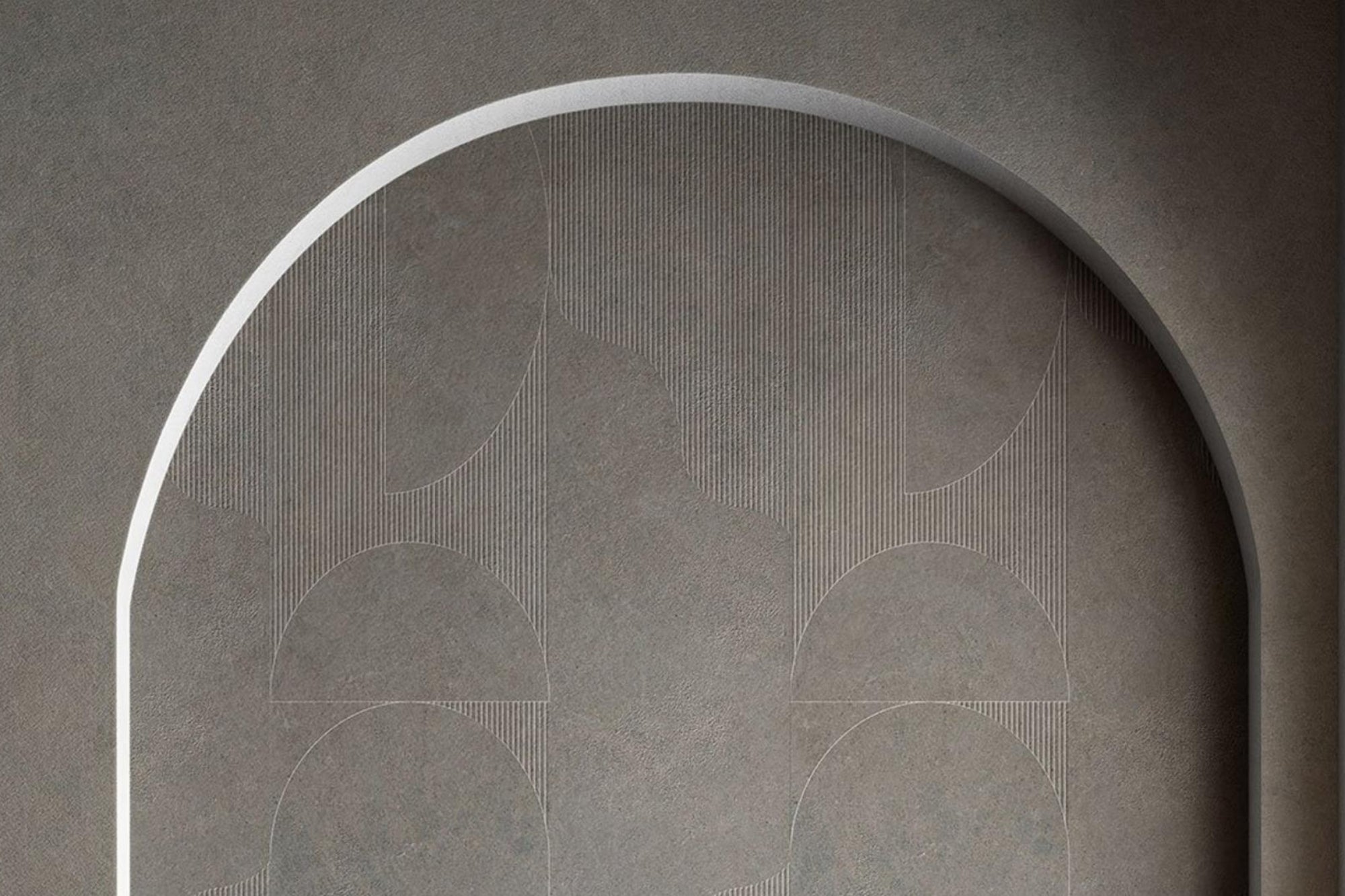 Designplatte wasserfest mit mineralischer Oberfläche grau