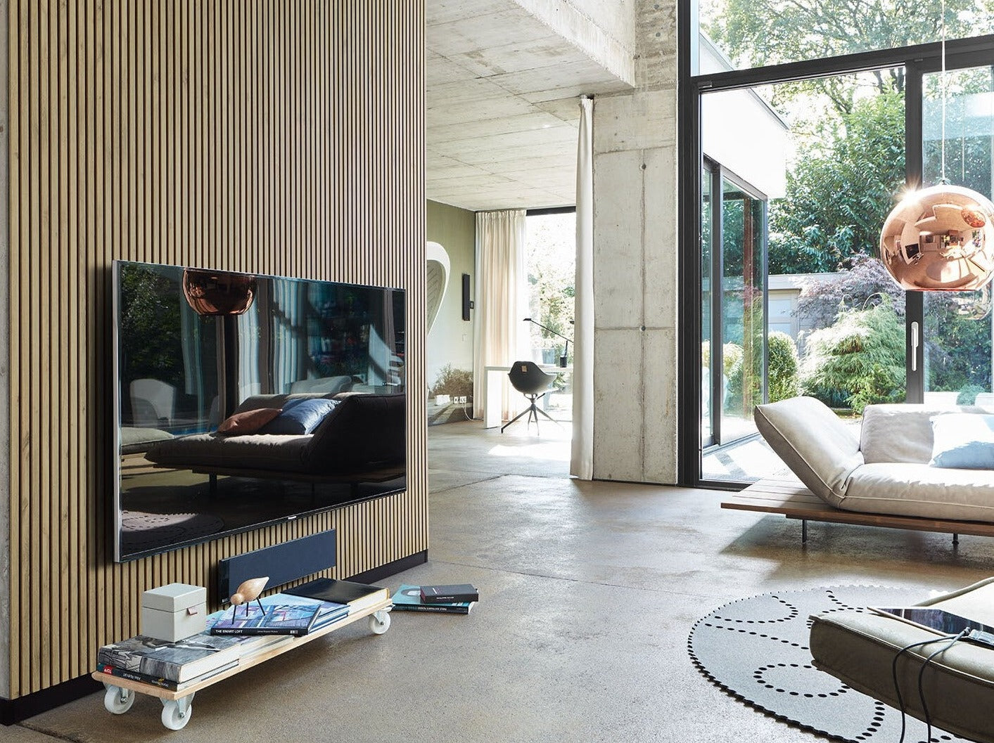 Akustik Paneele Stein Dekor grau