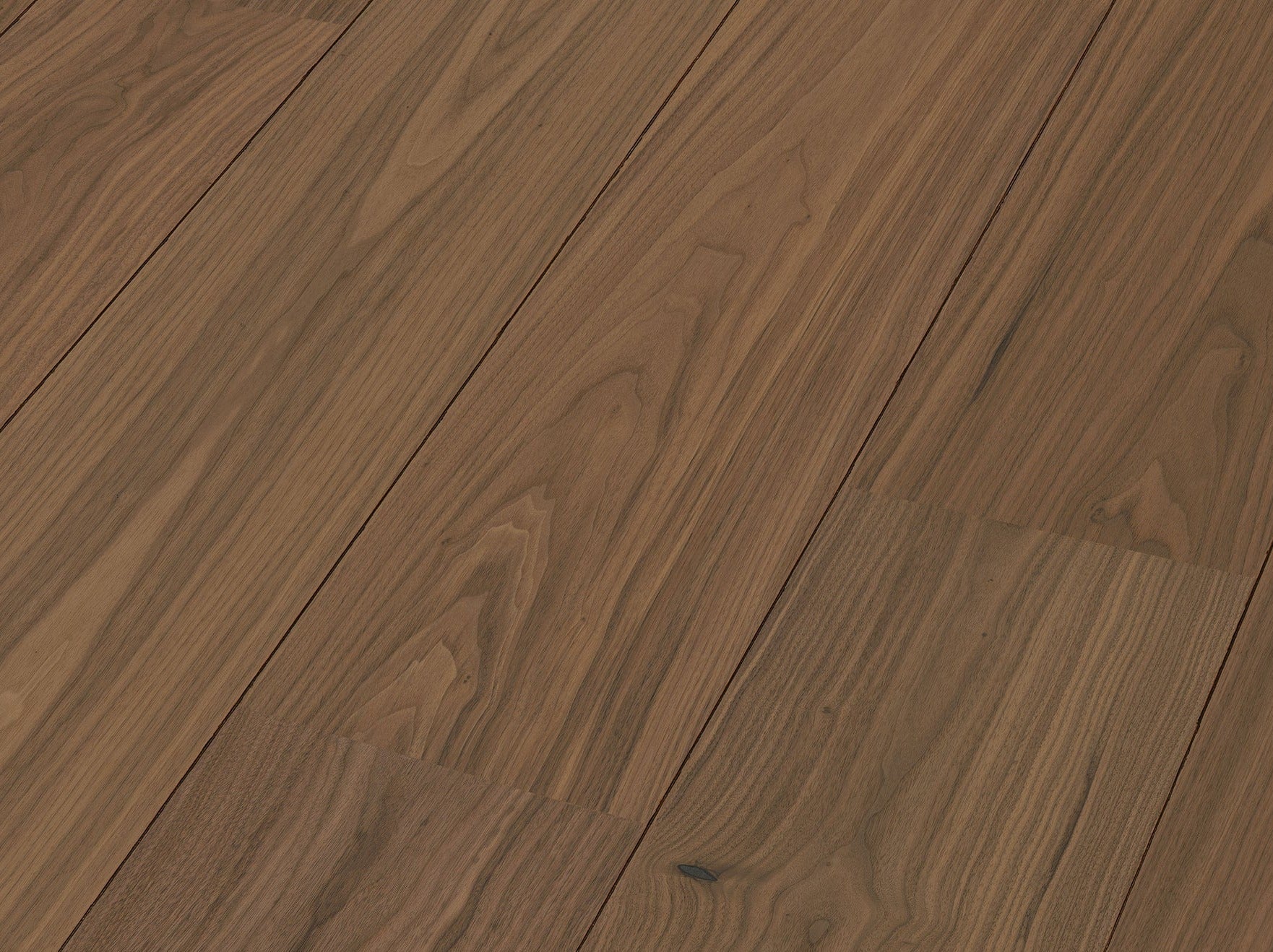 Furnierboden Nussbaum braun gebürstet Ultramattlack