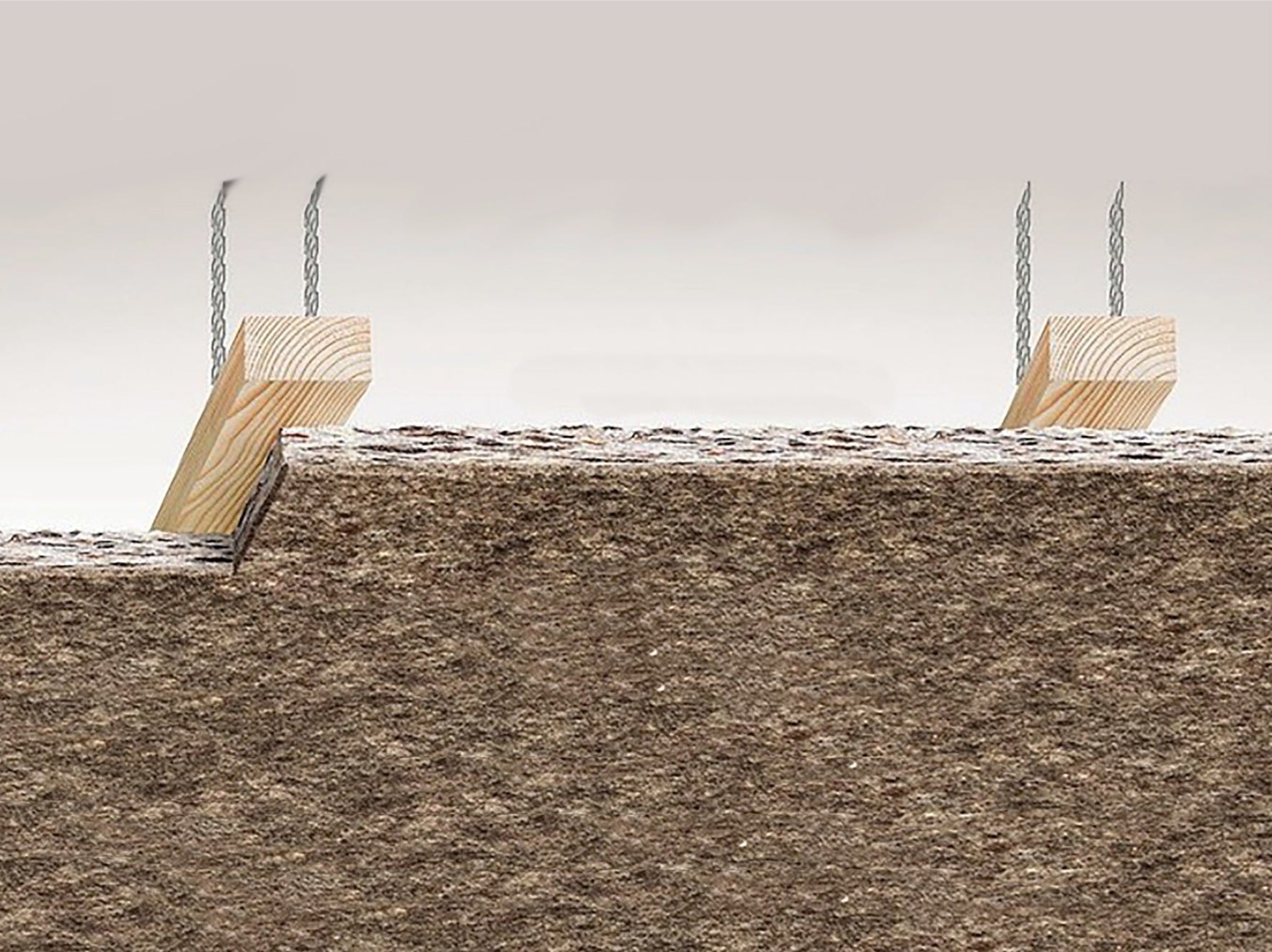 Akustik Paneele aus Schafwolle anthrazit