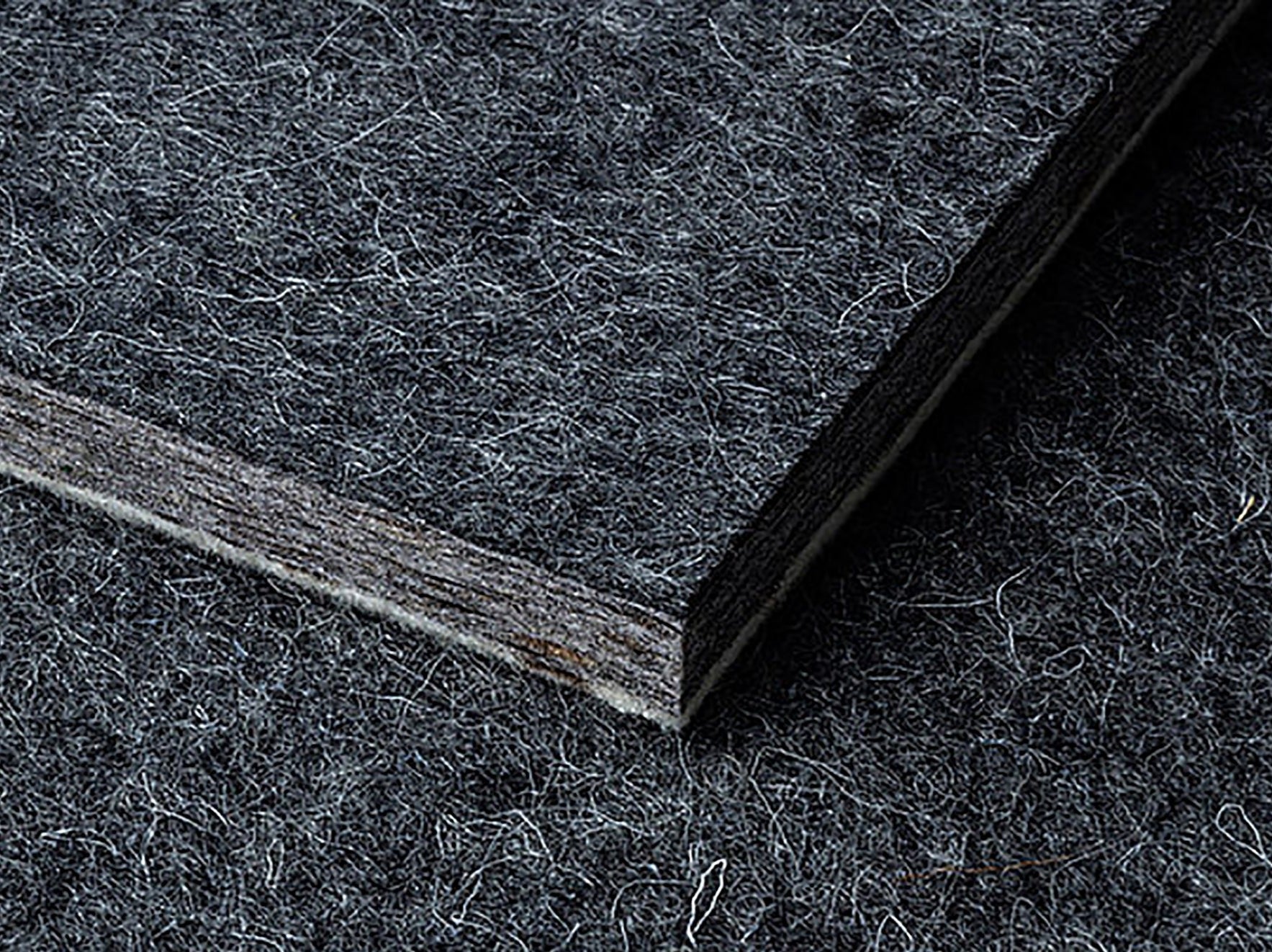 Akustik Paneele aus Schafwolle anthrazit